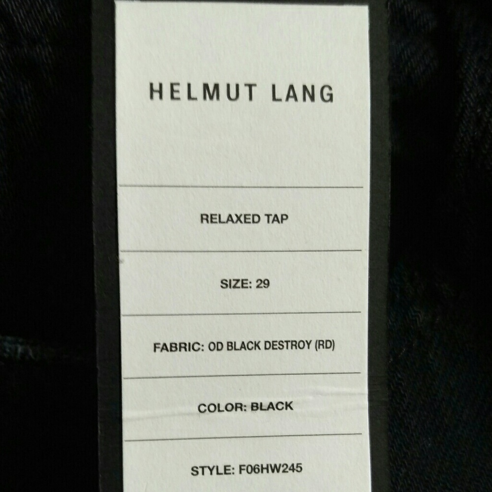 Helmut Lang black size 29 Jeans