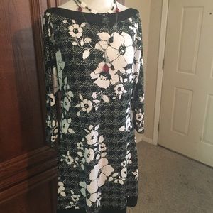 WHBM black & white dress