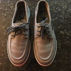Polo by Ralph Lauren boat shoes sz 8.5 Grey