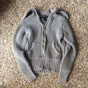 Light Grey Harley cable knit sweater