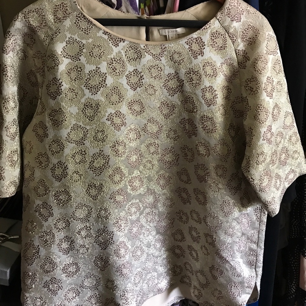 Jcrew brocade top 8