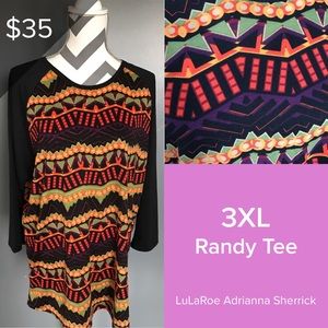 🆕 LuLaRoe Randy Tee NWT Size 3X 🎉