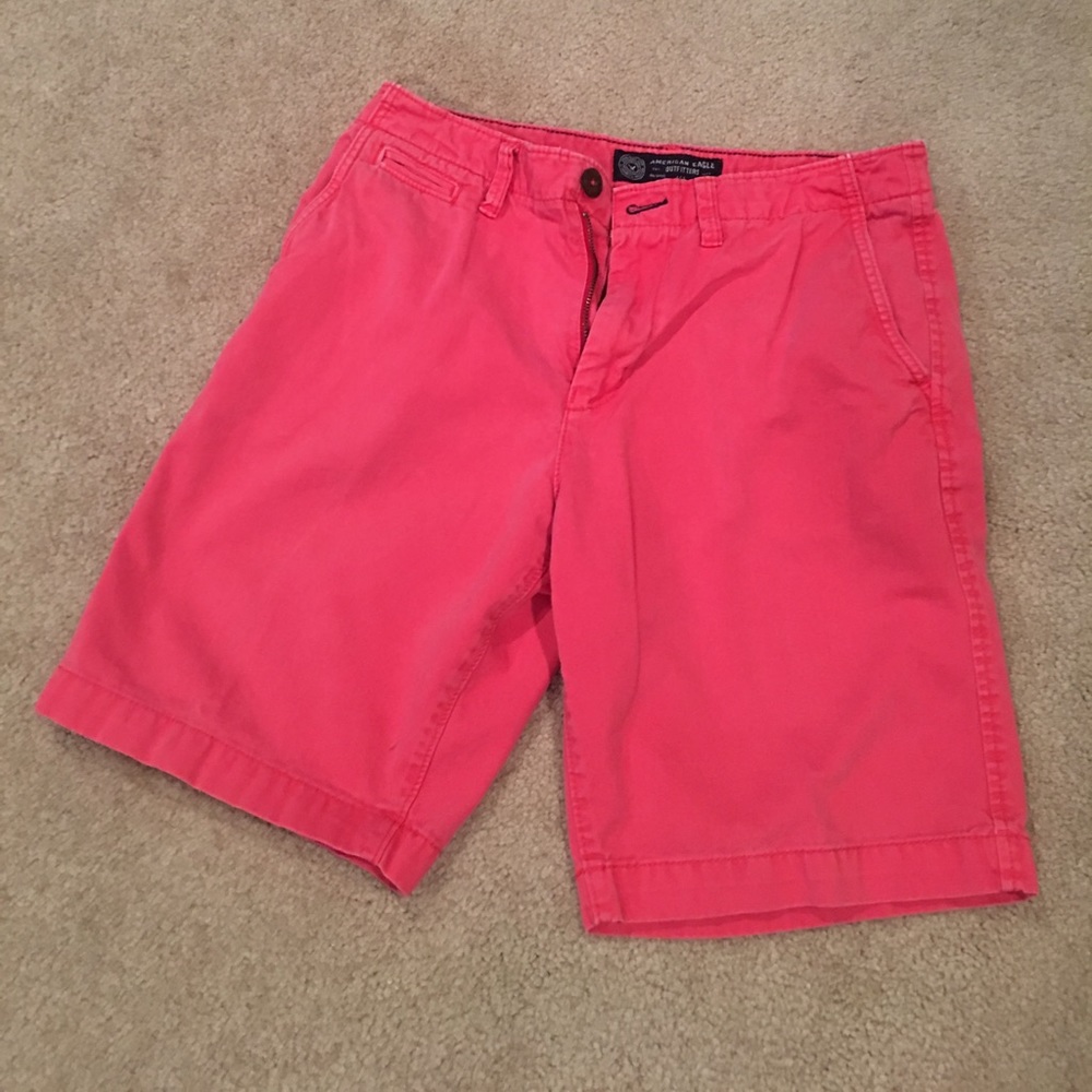 Red American Eagle shorts