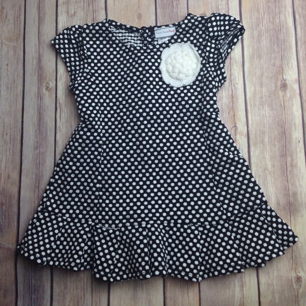 Polka dot peplum tunic