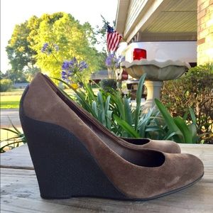 Michael Kors Suede Wedges Shoes size 8.5 M