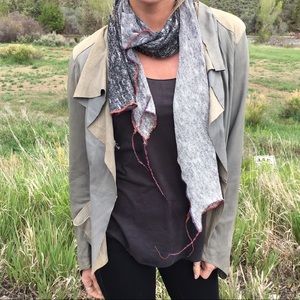 Soft blue leather jacket!