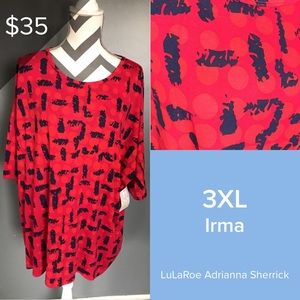 🆕 LuLaRoe Irma Tunic NWT Size 3X 🆕