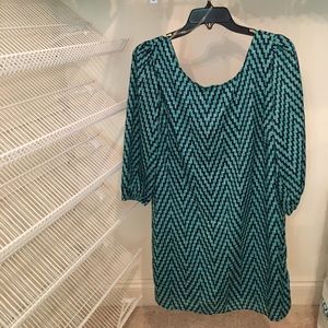 Blue Long sleeve dress