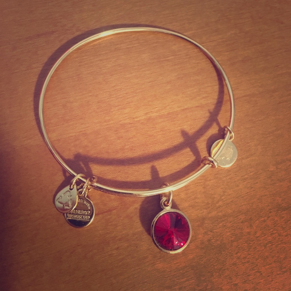 Ruby (July birthstone) Alex & Ani bracelet NEW