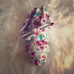 White and Teal swaddles