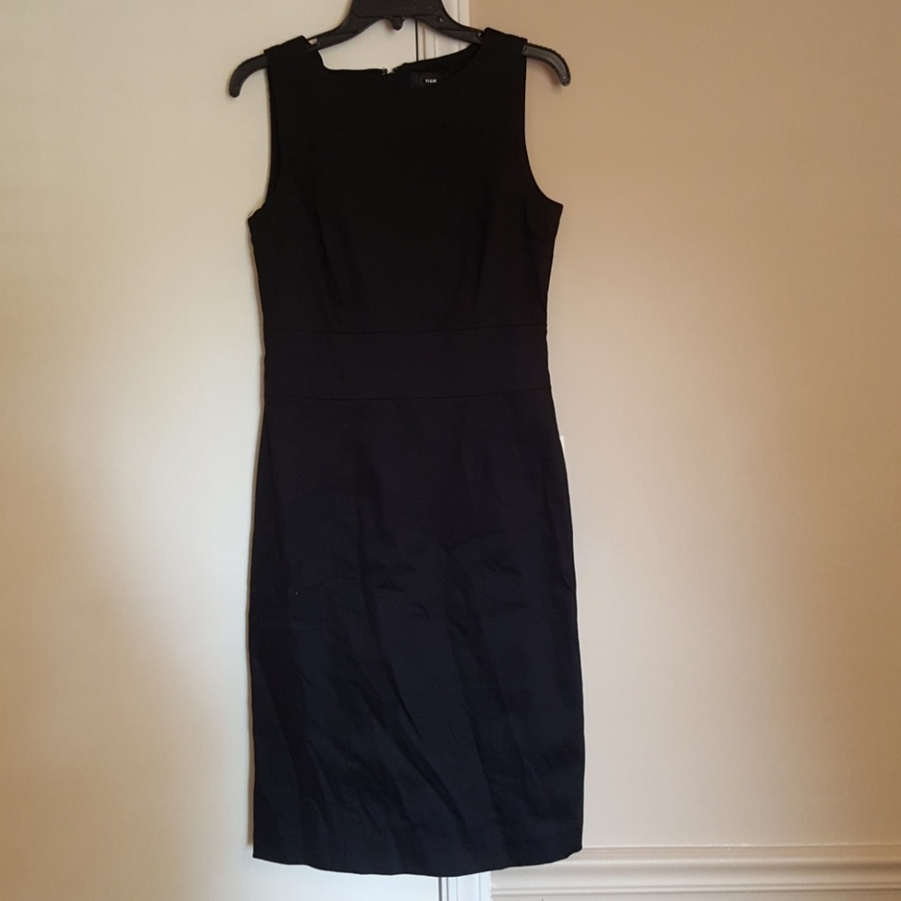H&M black sheath dress