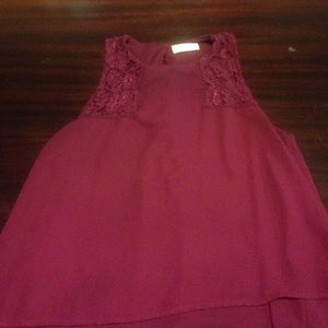 Maroon tank top