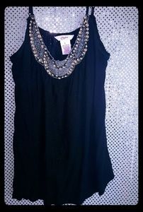 BLACK BLINGED OUT CAMI