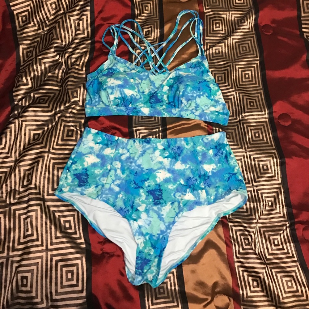 Two Piece High Waisted Swimsuit