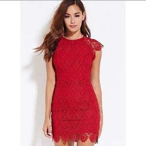 Red Lace Dress