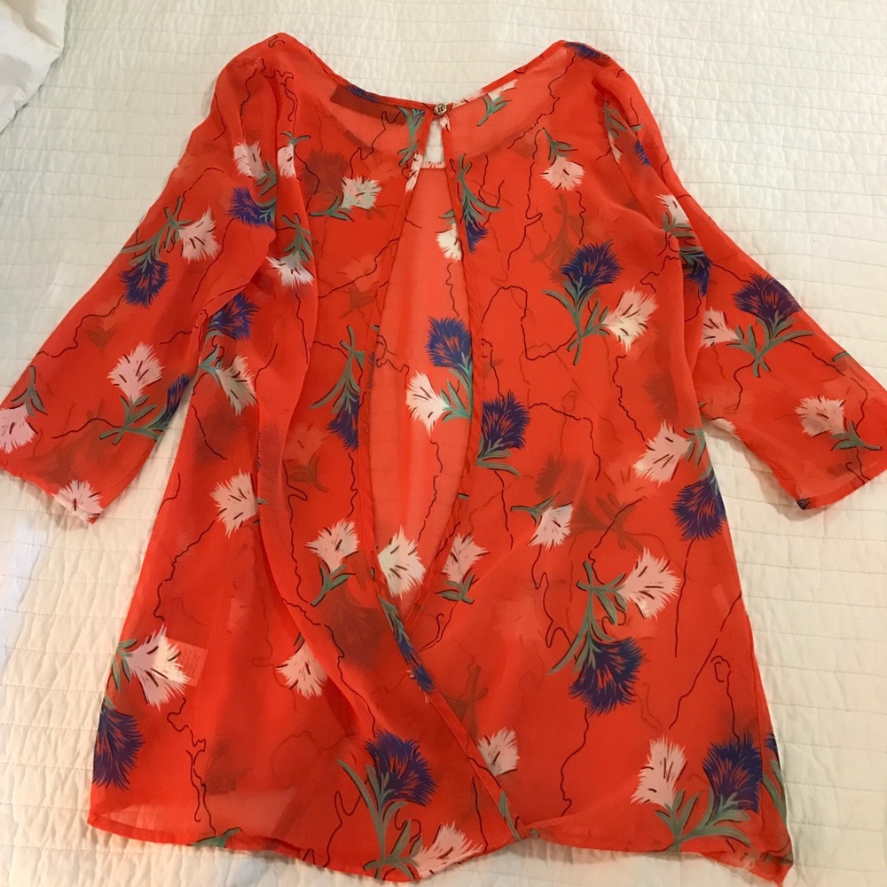 Francesca's Floral Blouse