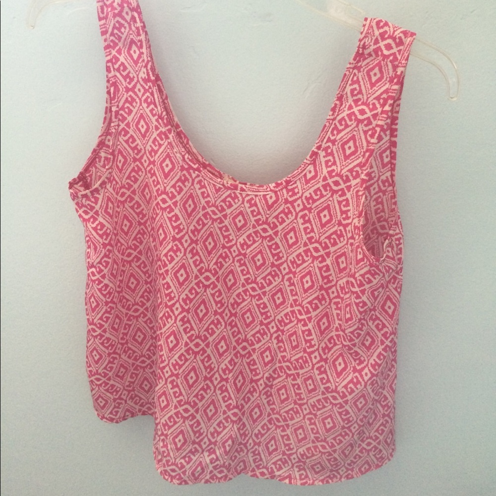 Lightweight pink tank top