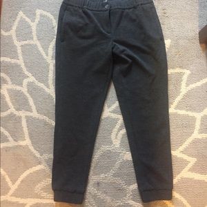 LOFT Textured Cropped Work Pants