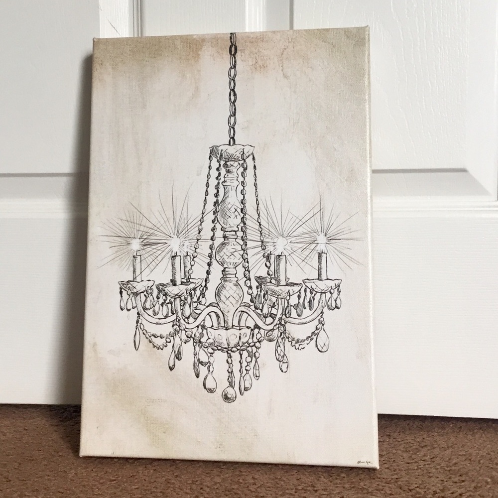 Oliver Gal Chandelier Wall Art 10" x 15"