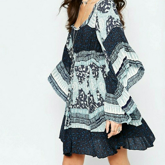 Free People Dresses & Skirts - Free People Heart of Gold Dress in Indigo