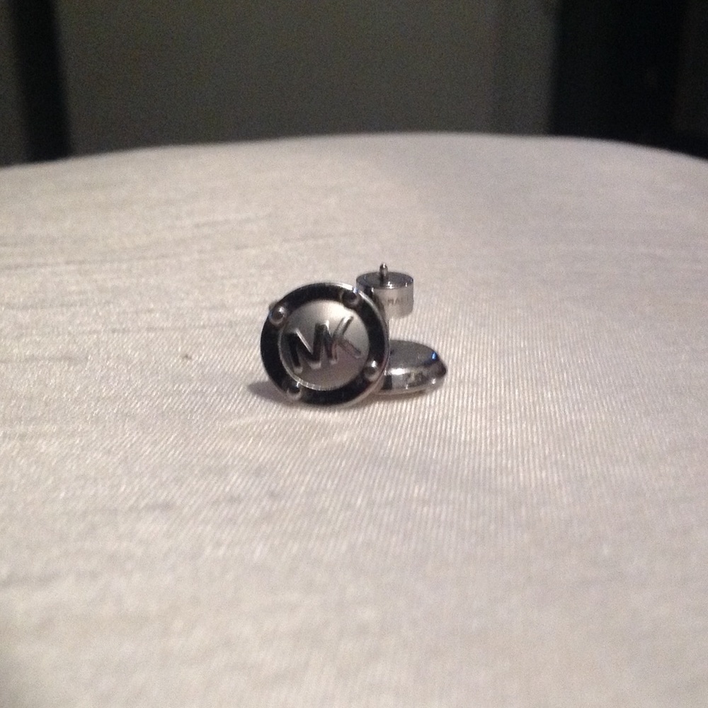 "Silver Tone" Michael Kors earrings