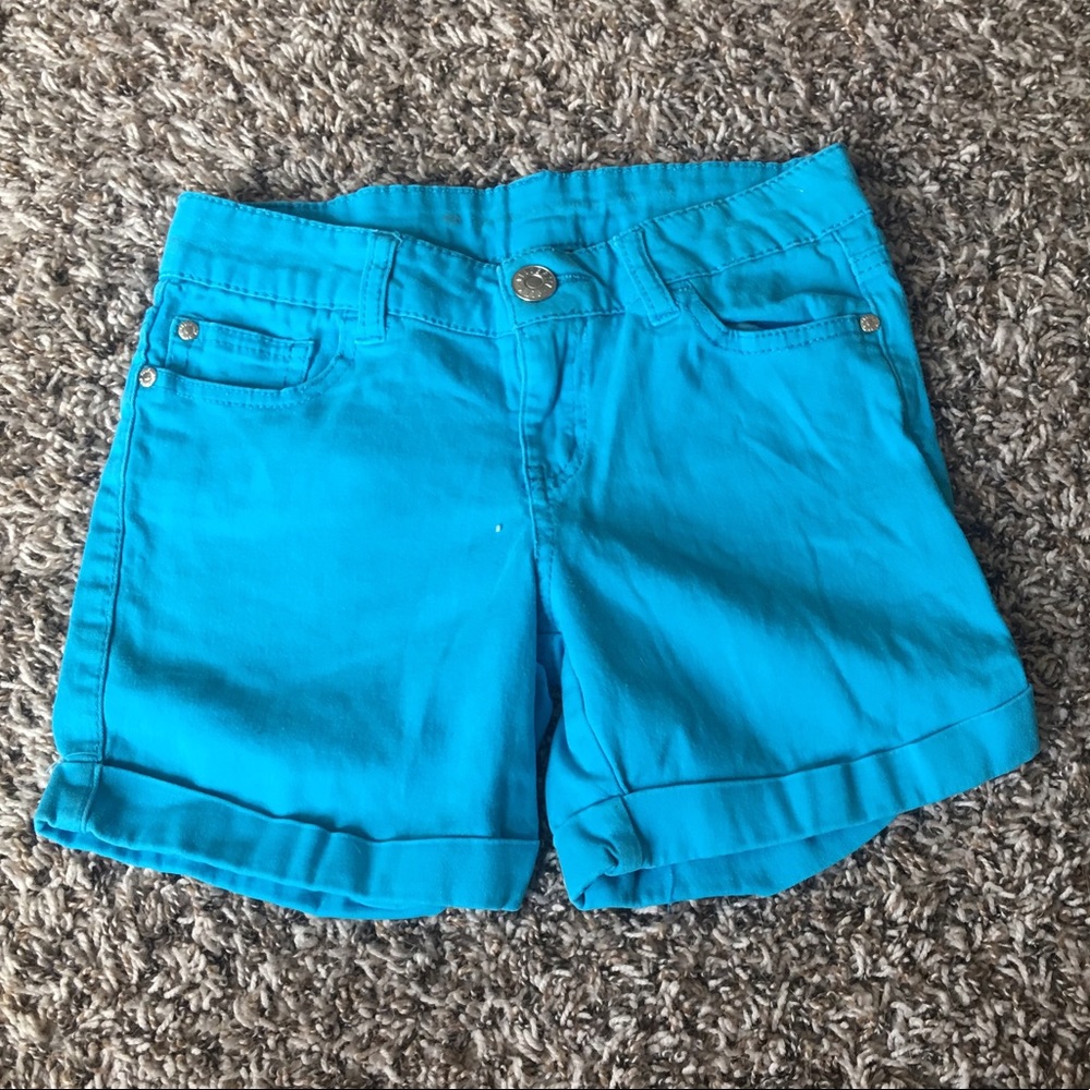Bright blue girls shorts