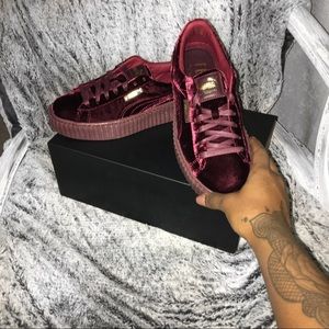 PUMA X RIHANNA FENTY CREEPERS burgundy size 7