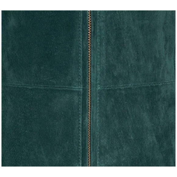 NEW Genuine Suede Dennis Basso Vest,Garnet Red,XS - Picture 5 of 5