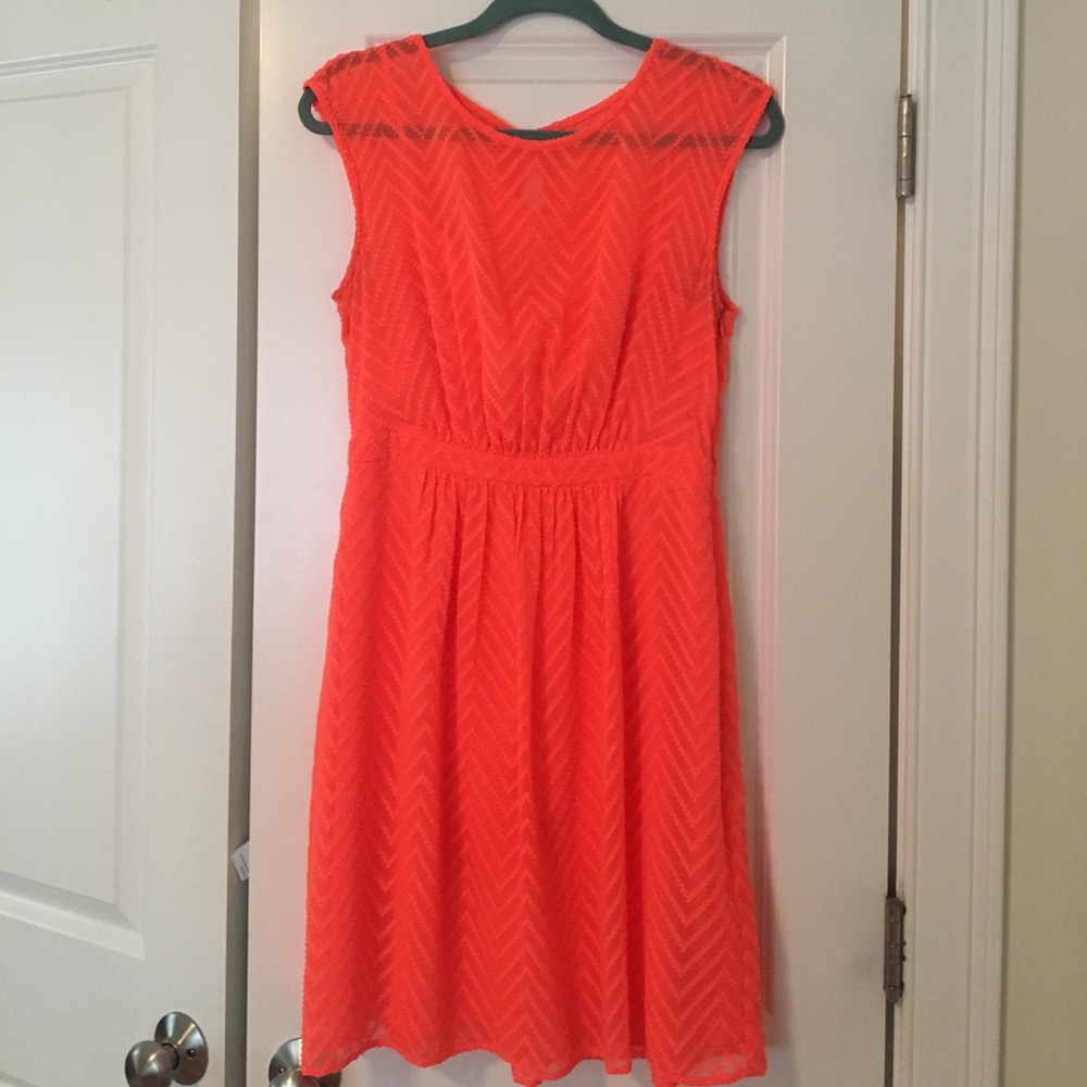 Orange J.Crew dress