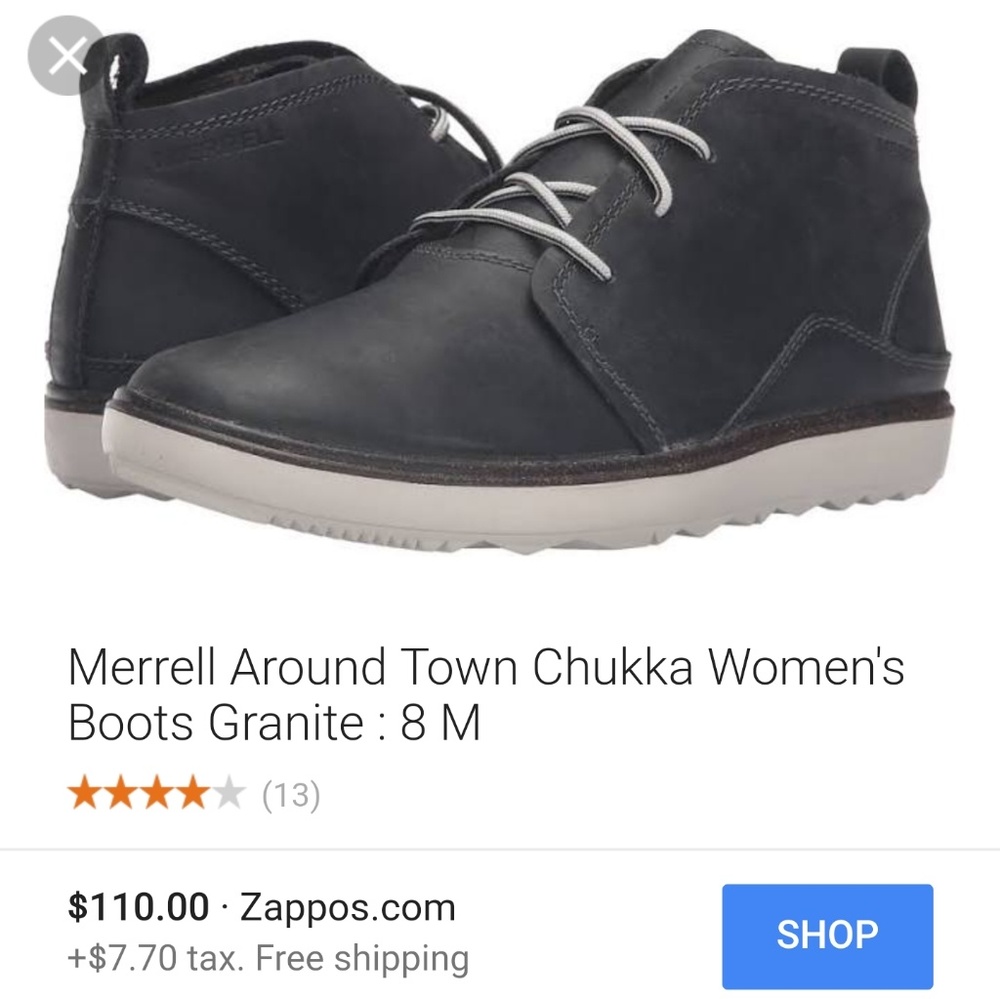 Charcoal Merrell boots