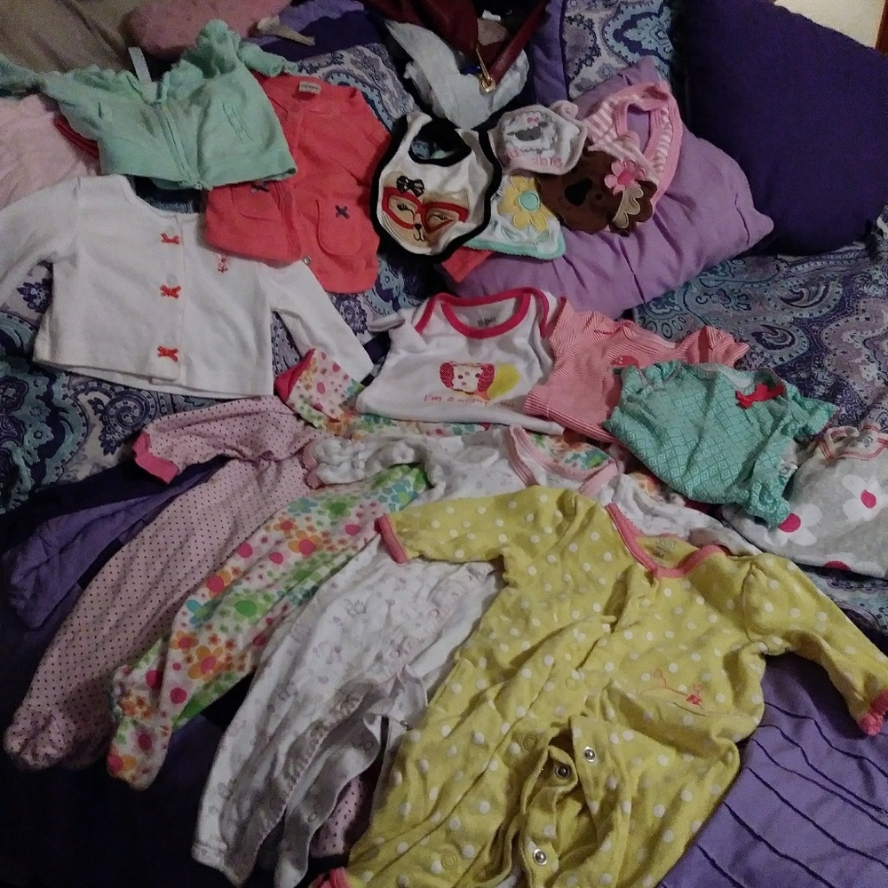 Baby clothes n bibs bundle