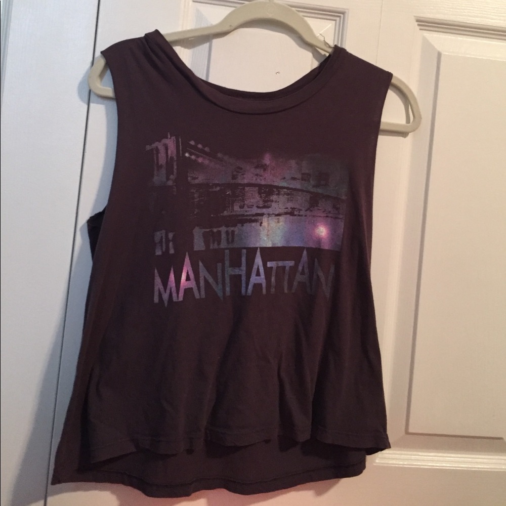 Purple muscle tank