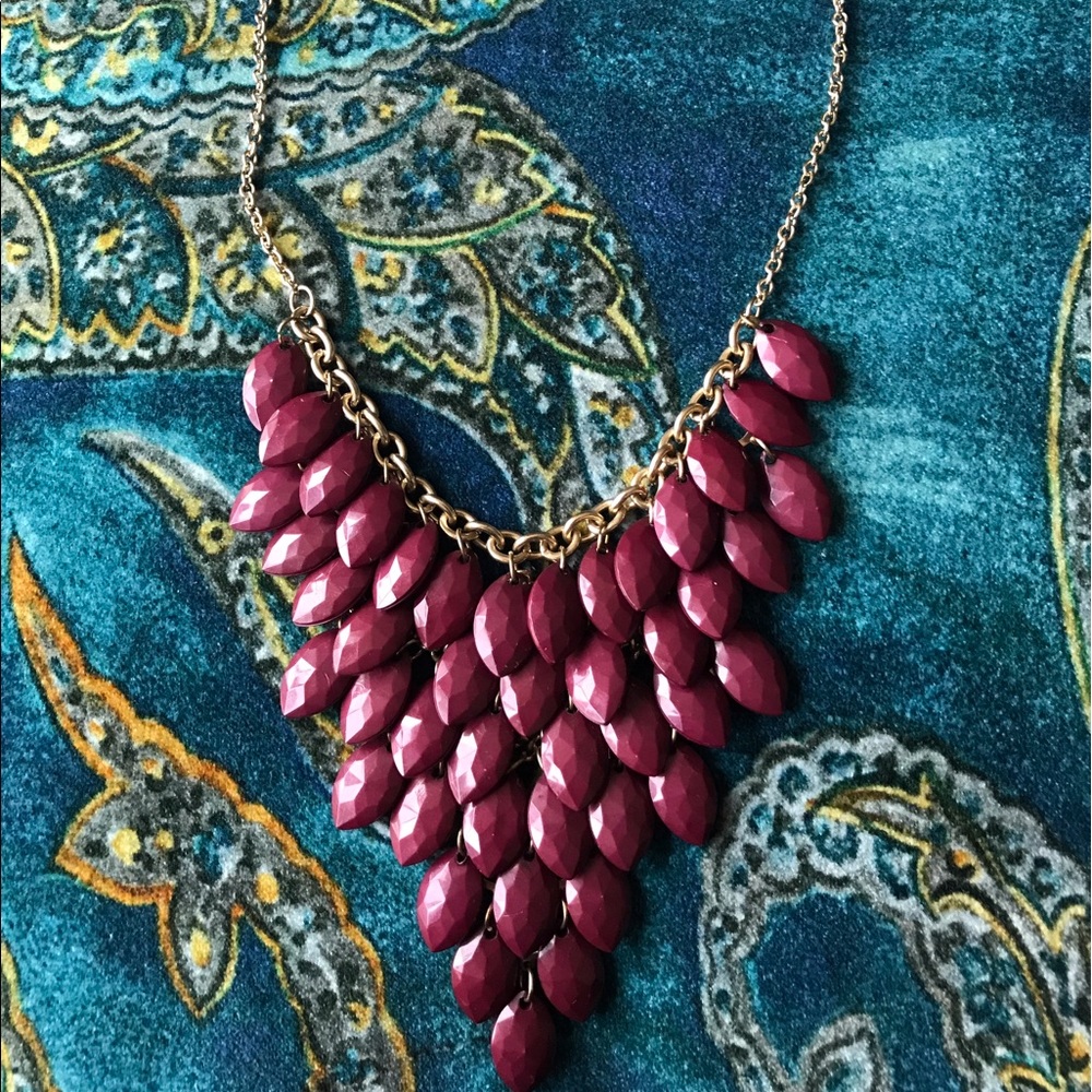 Purple Drop Necklace