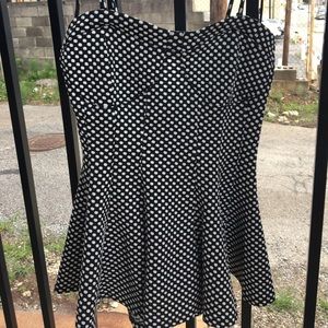 Polka dot free people tank top