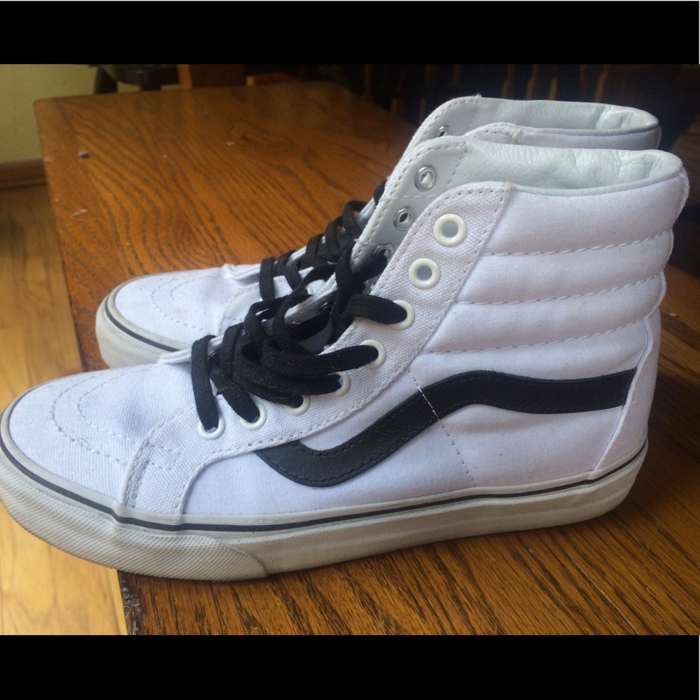 White Hightop Vans