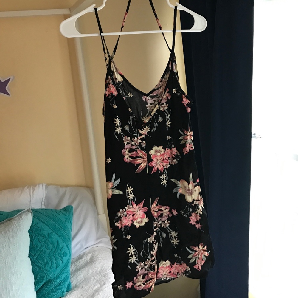 Floral summer edgy dress