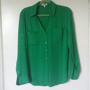 Express portofino shirt green