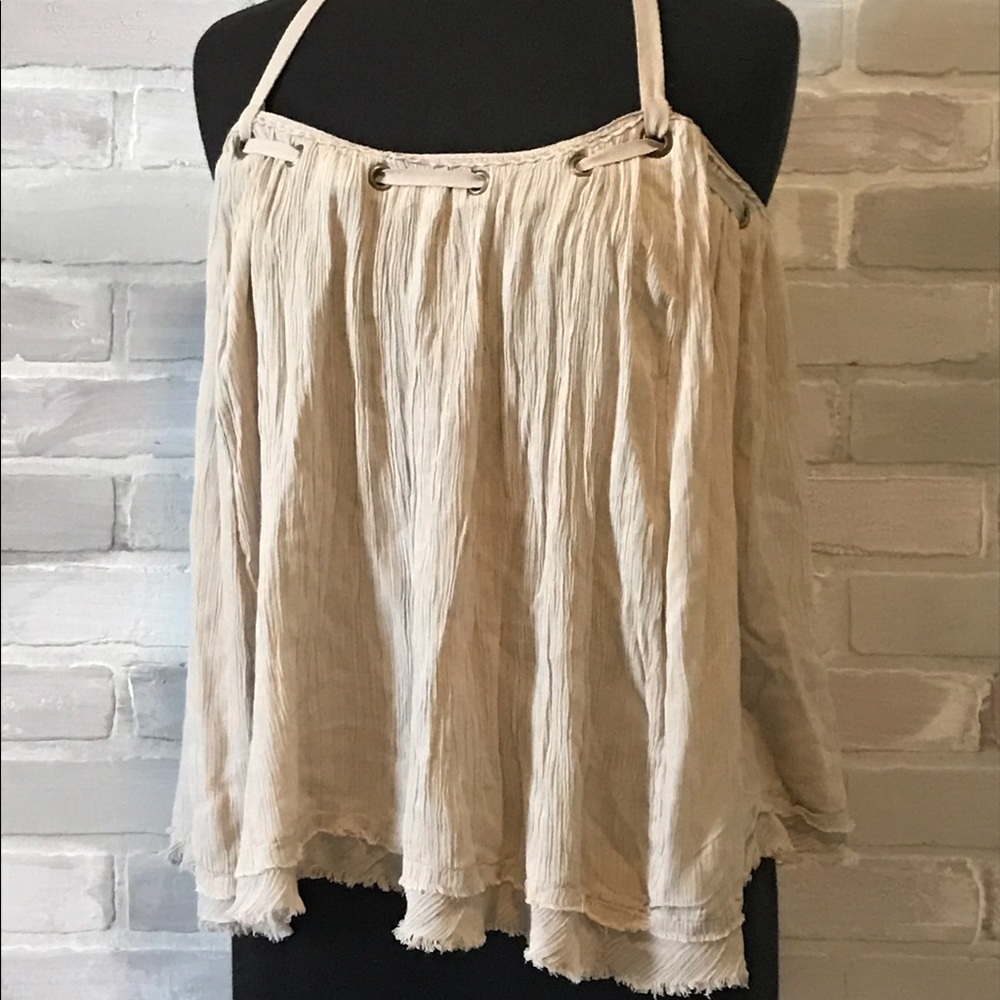 Free People Cross Back Top