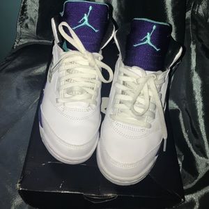 💜👟🍇 Grape 5 Jordan's . Preschool size 2!