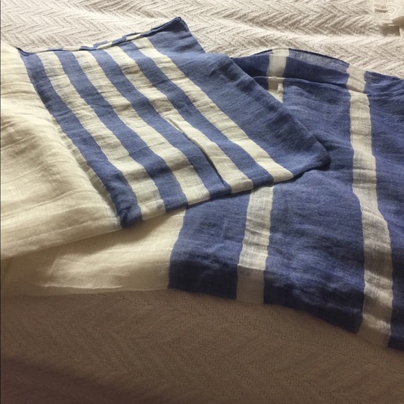 Cotton and linen summer beach wrap - BR - Picture 1 of 2