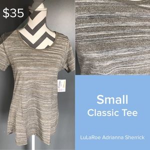 🆕💐 LuLaRoe Classic Tee Neutral Color Size Small