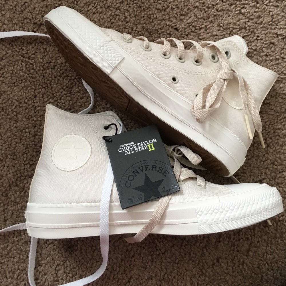 Cream colored High tops