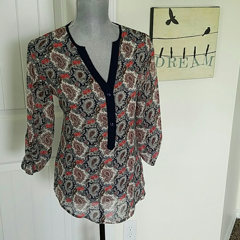 Modcloth Paisley Top