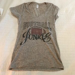 Boutique Football T-shirt with Rhinestones!