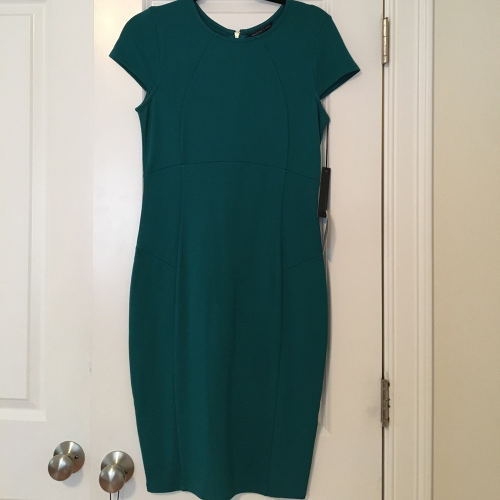 Fitted green dress