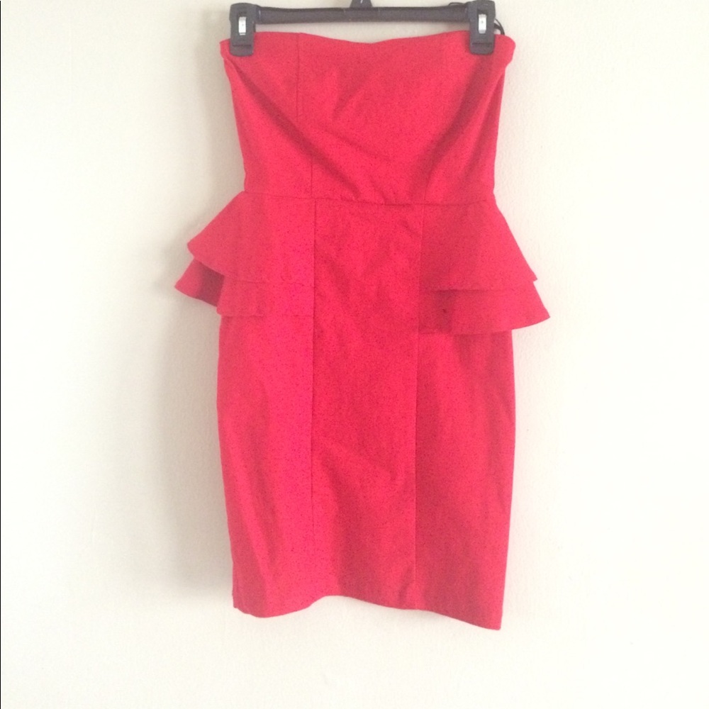 Strapless Red Dress