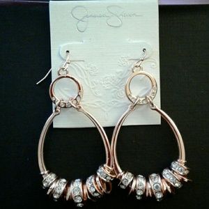 Jessica Simpson Gold Hoop Earrings