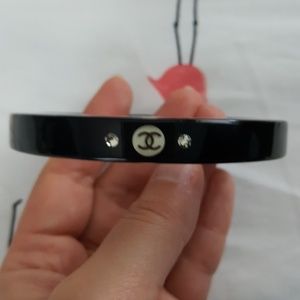 FOR NICOLETTE524 - CHANEL resin bangle bracelet
