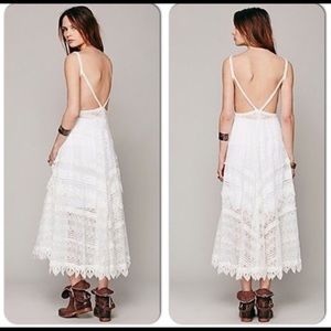 Free People lace maxi dress