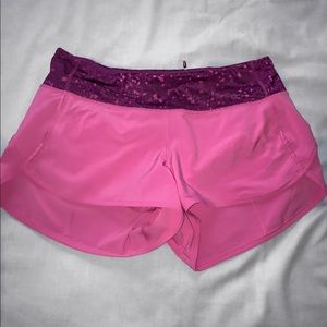 Pink Lulu Lemon Shorts
